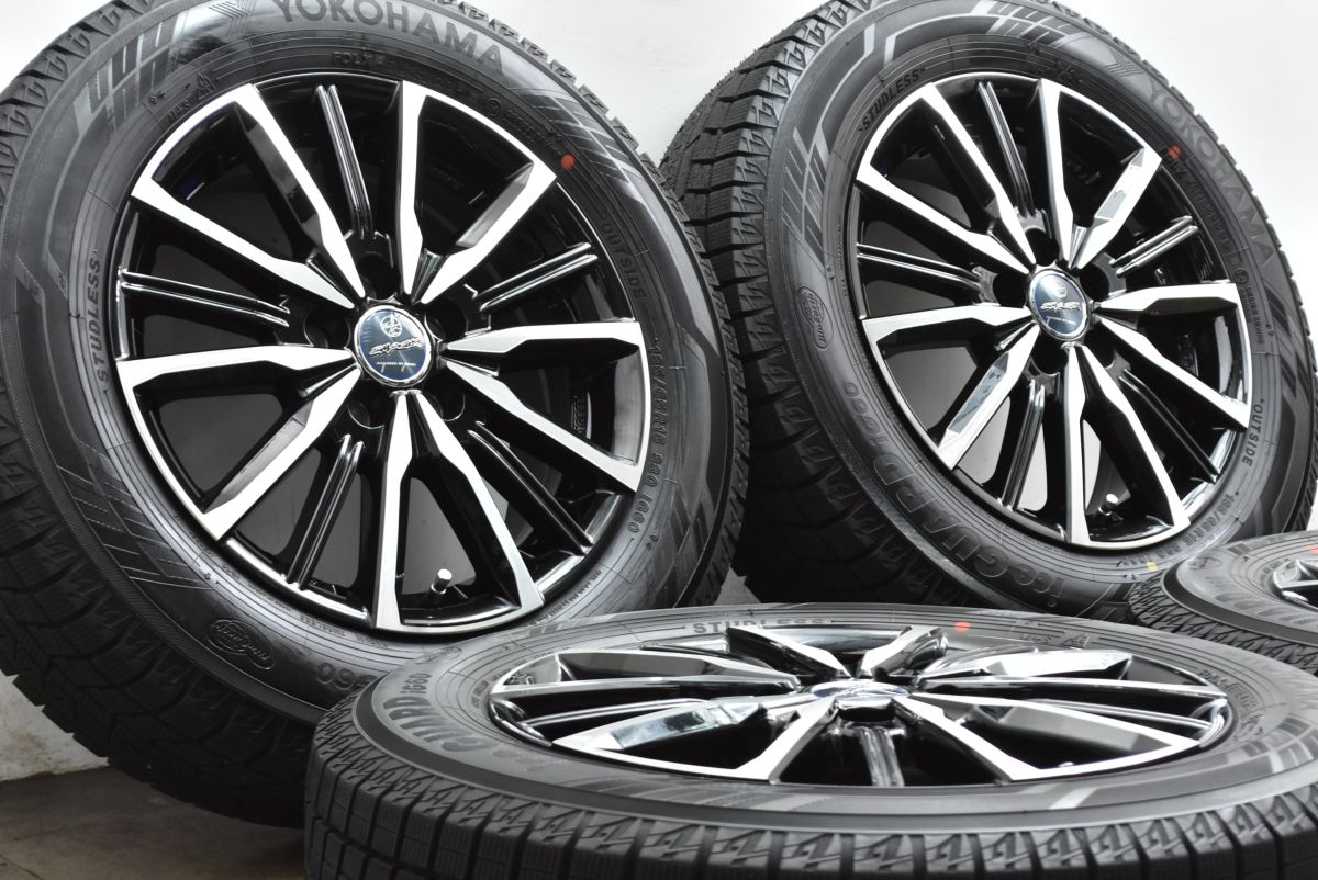 製 超バリ溝 SMACK 15 in 6 J 45 PCD 100 ヨコハマ アイスガード iG 60 185 65 R 10系 シエンタ プリウス カローラ ツーリング