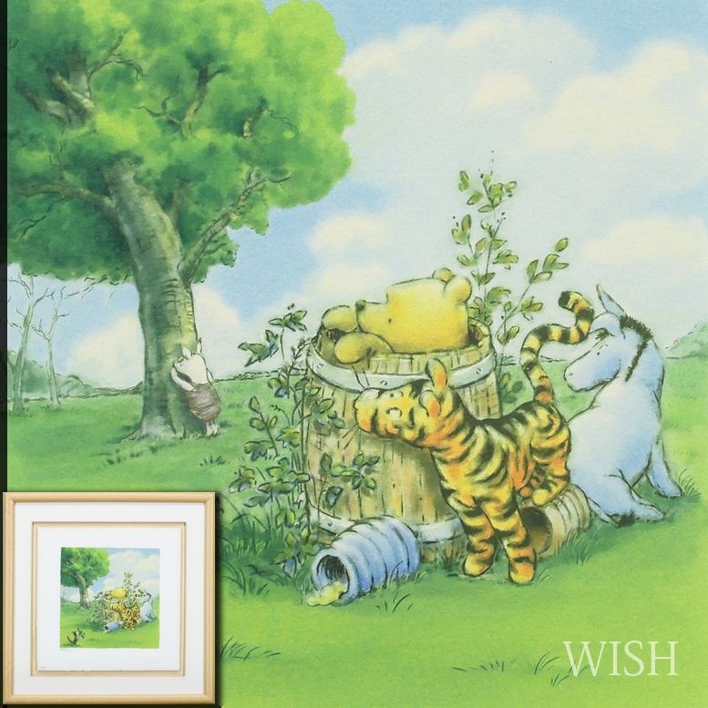 真作 WISH ウォルト ディズニー Walt Disney HIDE N SEEK リトグラフ くまのプーさん