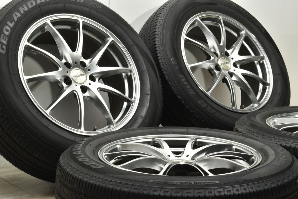 鍛造品 RAYS VOLK RACING G 25 18 in 7 5 J 43 PCD 114 3 ヨコハマ ジオランダー SUV 235 65 R レクサス RX ムラーノ カスタム用 可