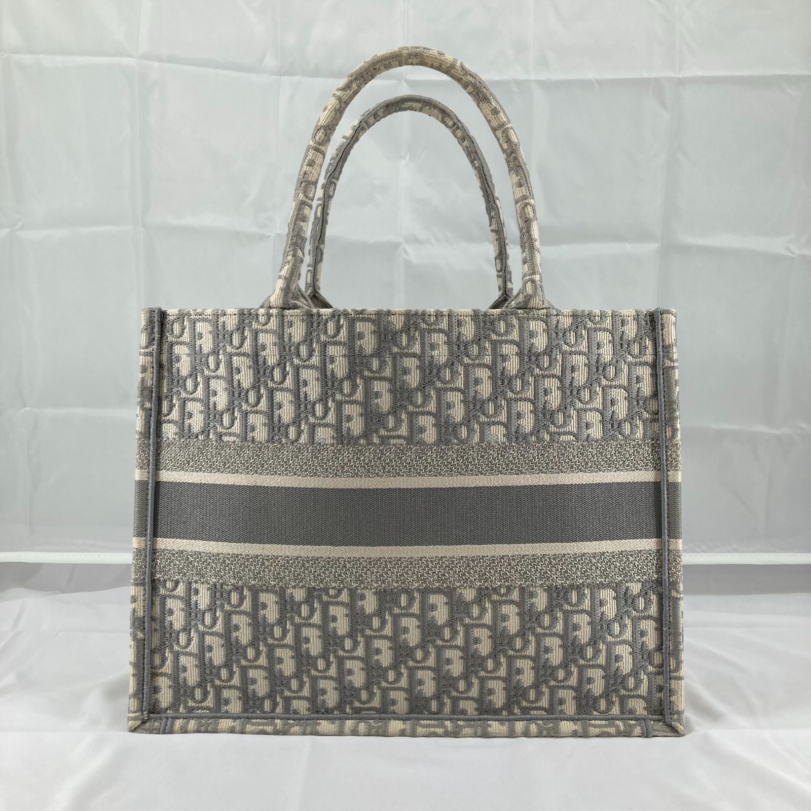 クリスチャンディオール ブックトート ミディアム トワルドゥジュイ グレー Dior Book Tote バッグ ミディアムピンクトワル ドゥ ジュイ