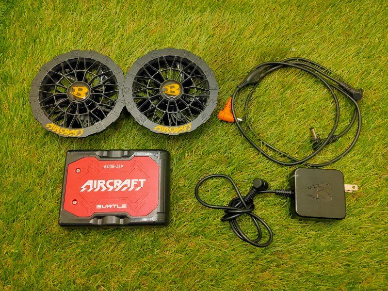 BURTLE バートル エアークラフト AIRCRAFT 作業服 AC09 ファンユニット バッテリー AC09-1 09-2 ファン付き 動作 済み