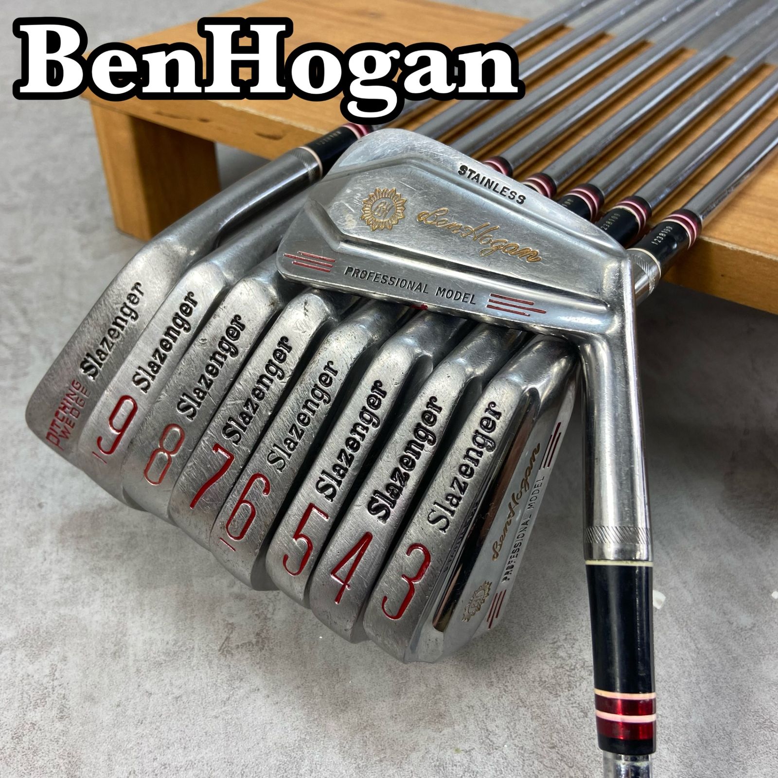 ベンホーガン スラセンジャー メンズゴルフ アイアンセット 9本 R 右利き用 Ben Hogan Slazenger
