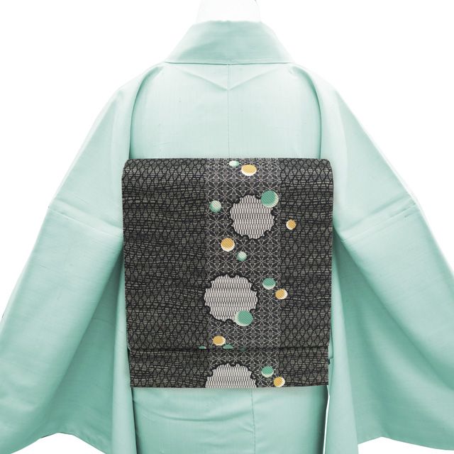 博多織 福絖織物謹製逸品袋帯(中古品) 中古】 袋帯 リサイクル 本場筑前博多織 福絖織物 正絹 博多織 泥染