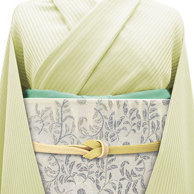 新古品】 袋帯 未使用 正絹 京都 西陣 ラメ糸 オフホワイト ライト