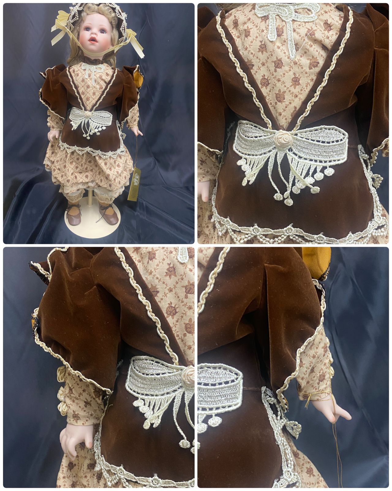 👑【極美品・箱入り長期保管品】Franklin Heirloom Dolls ビスクドール