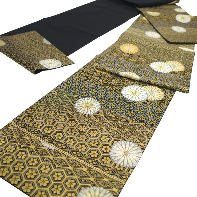 中古】 誉田屋源兵衛 袋帯 リサイクル フォーマル 正絹 純金 金銀糸