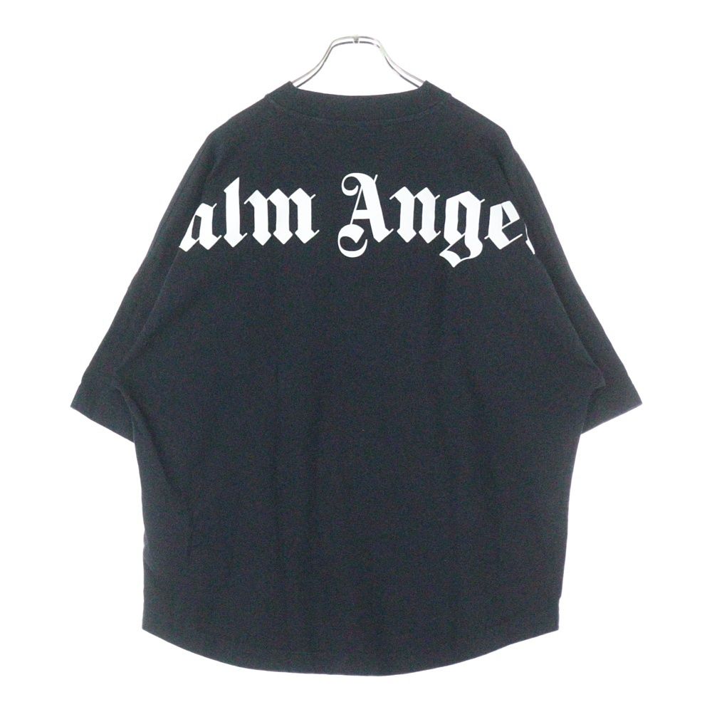 Palm Angels パームエンジェルス バックロゴ半袖Tシャツ ブラック PMAA002C99JER001