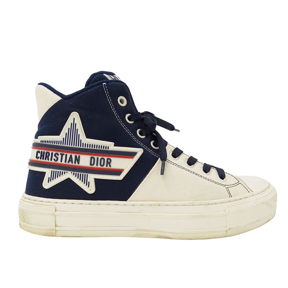 ディオール Dior スニーカー レディース ブランド キャンバス ネイビー