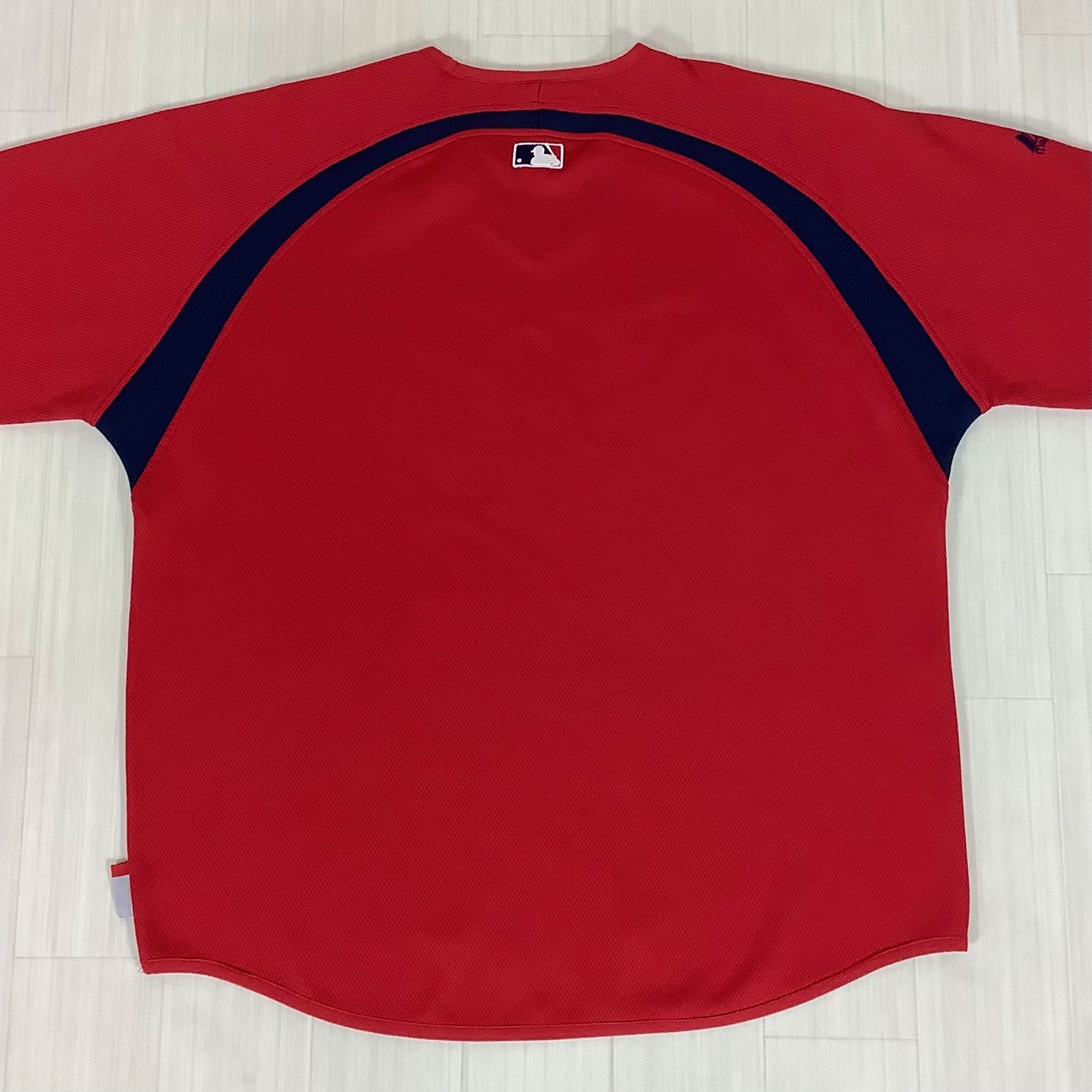 majestic レッドソックス バッティングジャージ 美品】Majestic マジェスティック MLB ボストン・レッドソックス 長袖