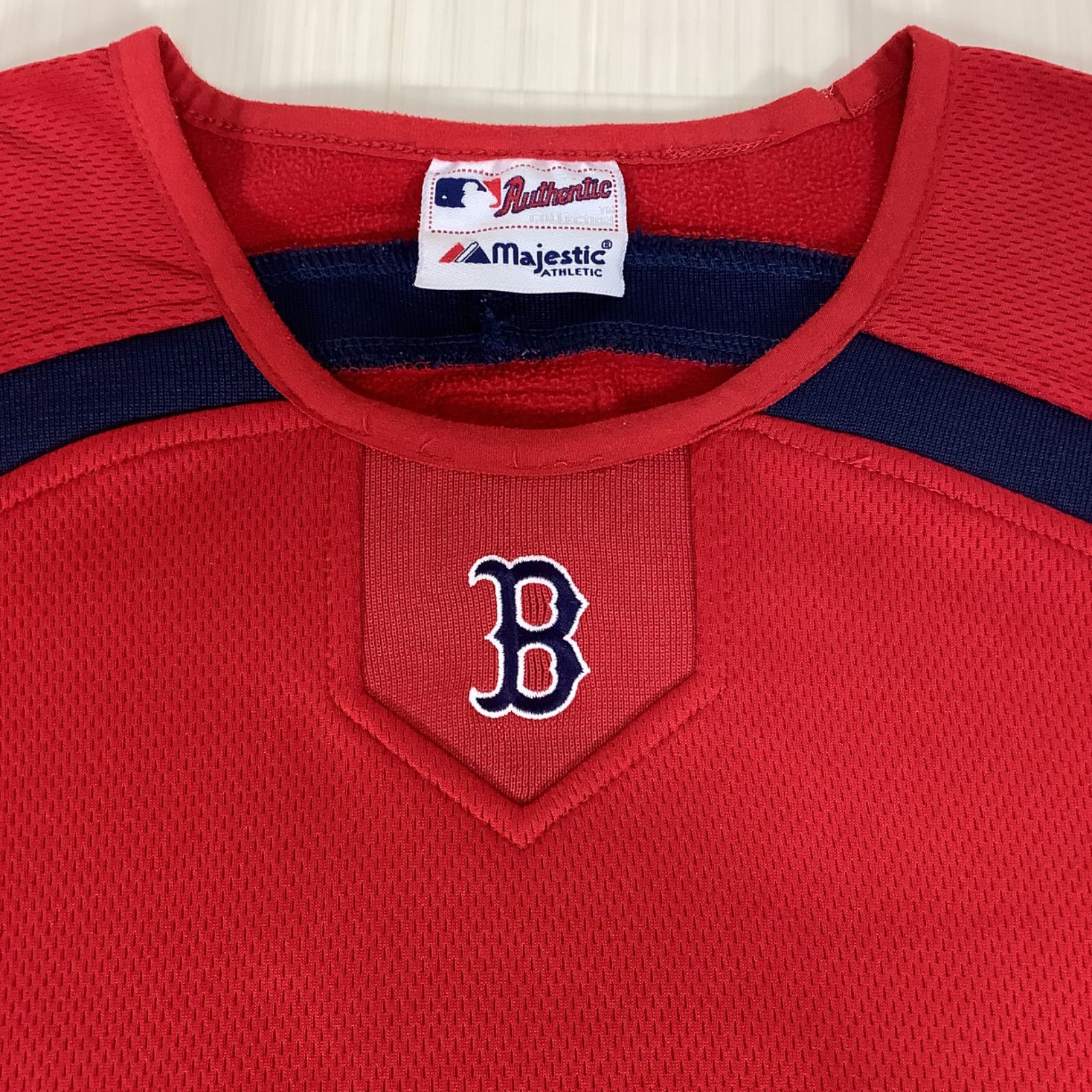 美品】Majestic マジェスティック MLB ボストン・レッドソックス 長袖