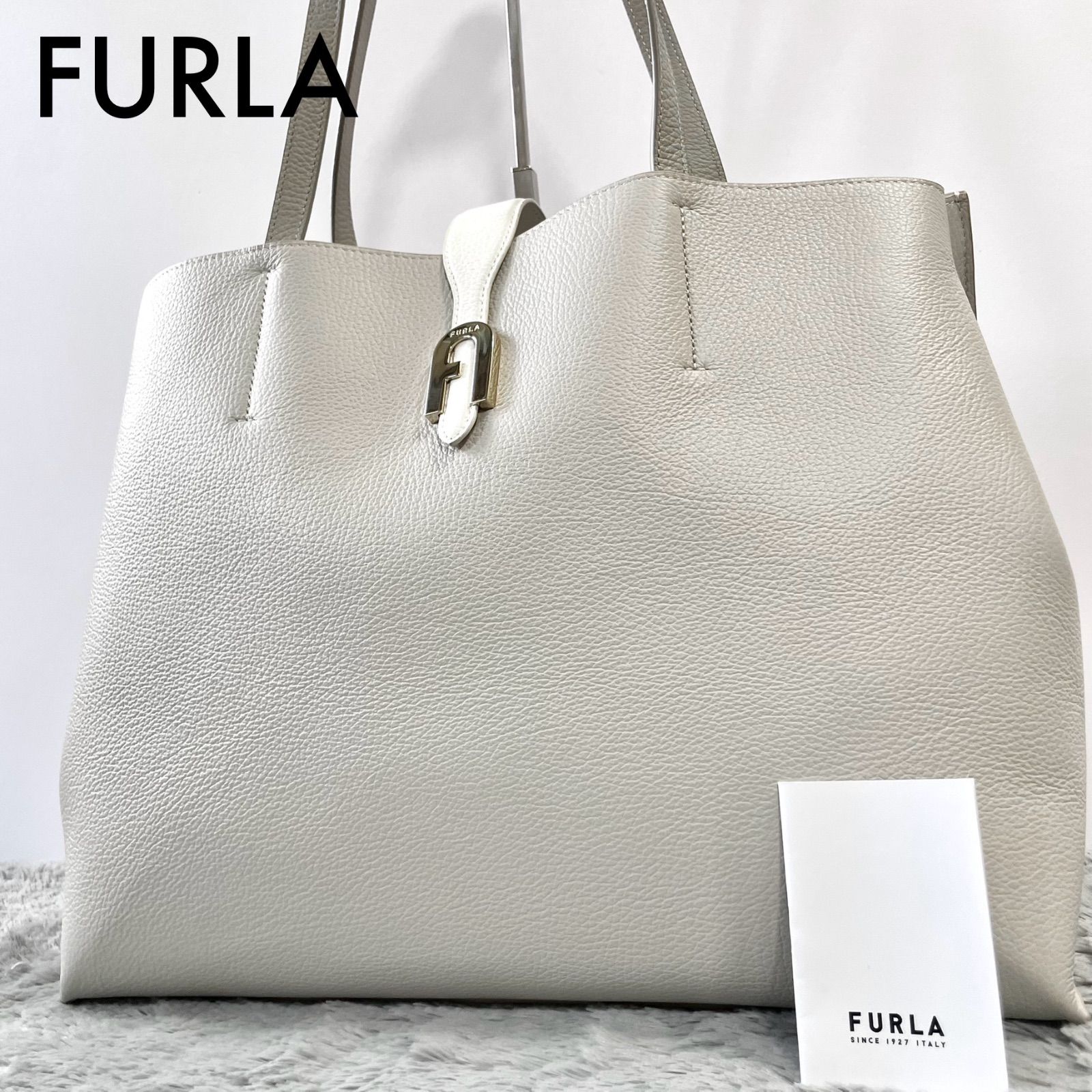未使用級✨FURLA フルラ ソフィアL トートバッグ シュリンクレザー