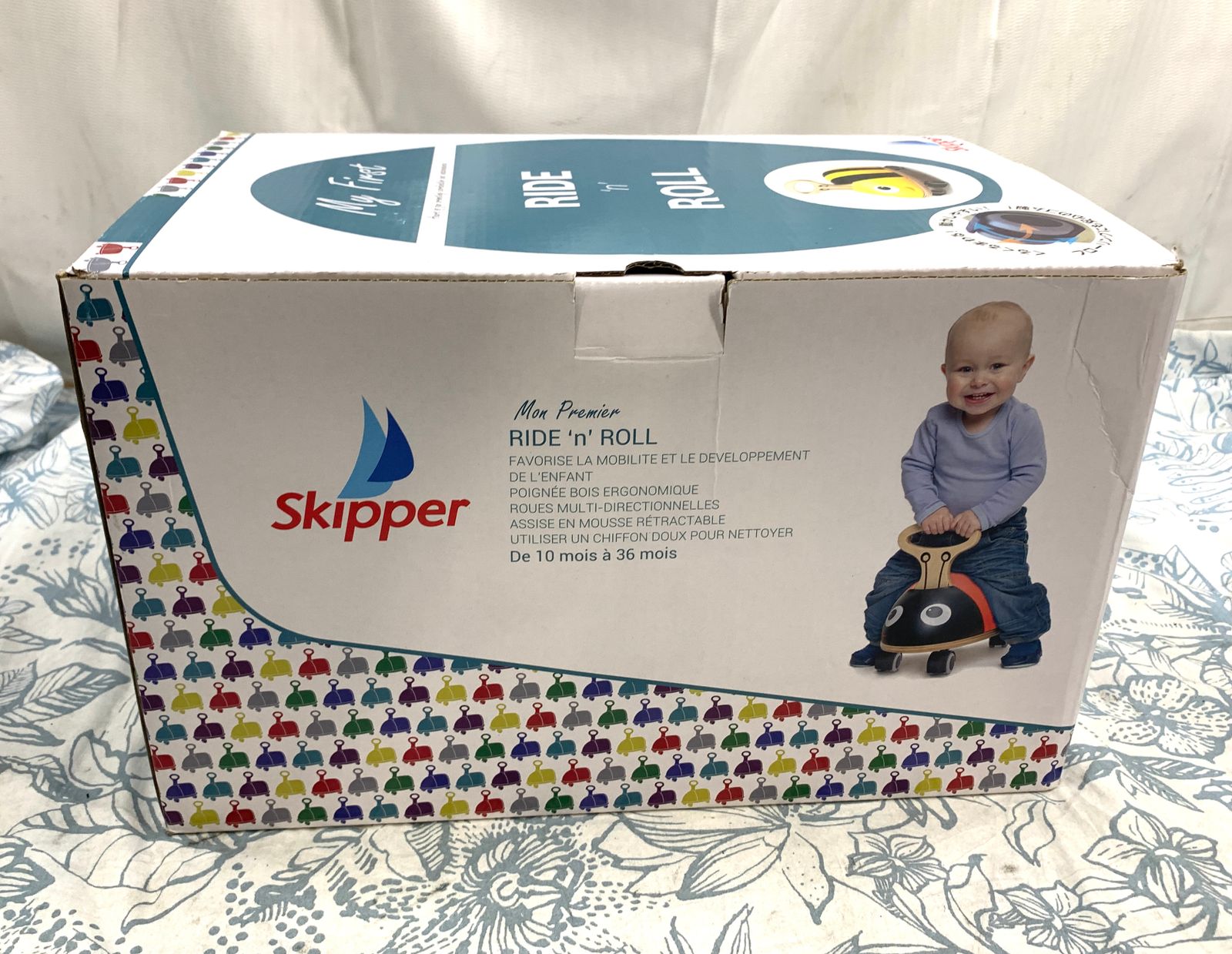  Skipper スキッパー ライドアンドロール 0501 ビー 名入れセット 手押し車 カタカタ ベビー キッズおもちゃ