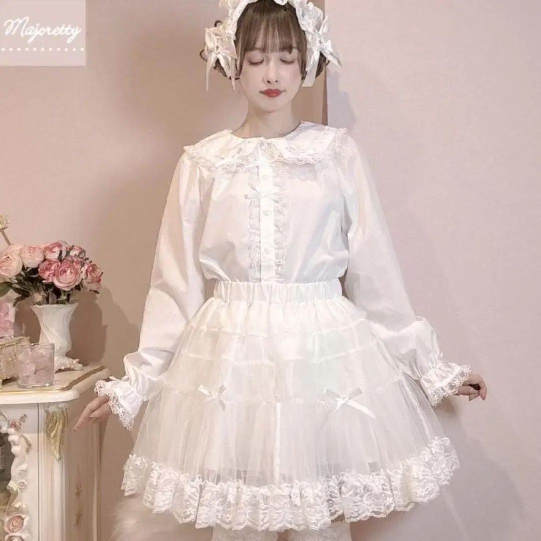 set ロリータ majoretty マジョレッティ ブラウス1-パニエ2