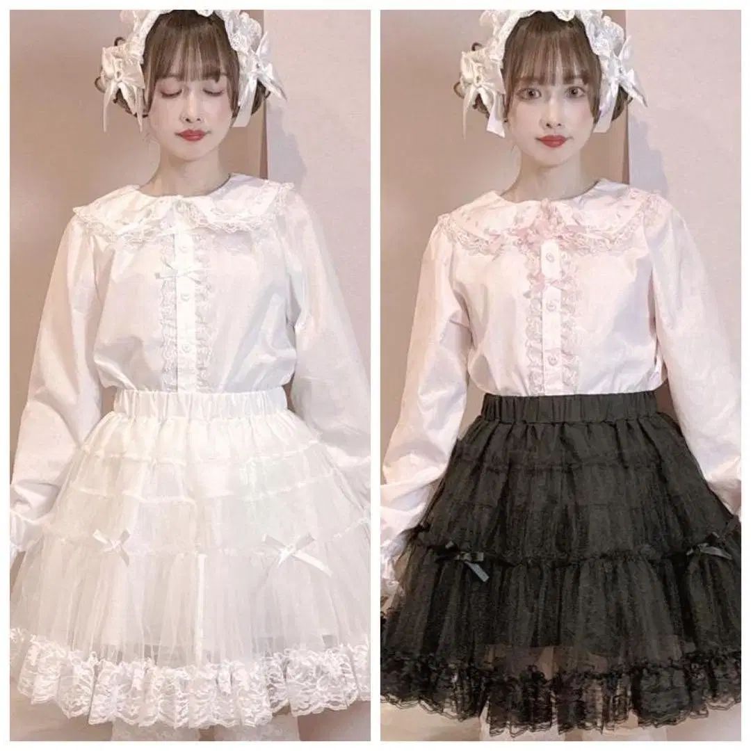 set ロリータ majoretty マジョレッティ ブラウス1-パニエ2