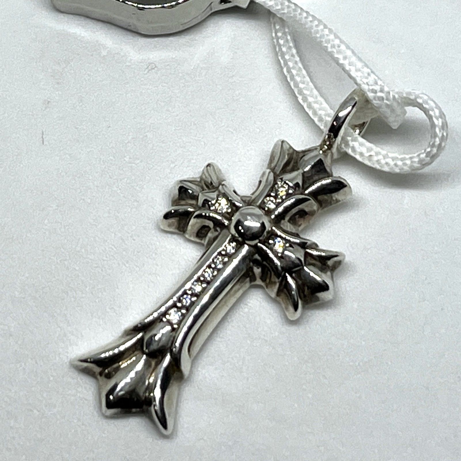 FAKE BUSTERS鑑定済み CHROME HEARTS｜クロムハーツ DBL CH CRS P DMND ダブルCHクロスチャーム with パヴェダイヤモンド