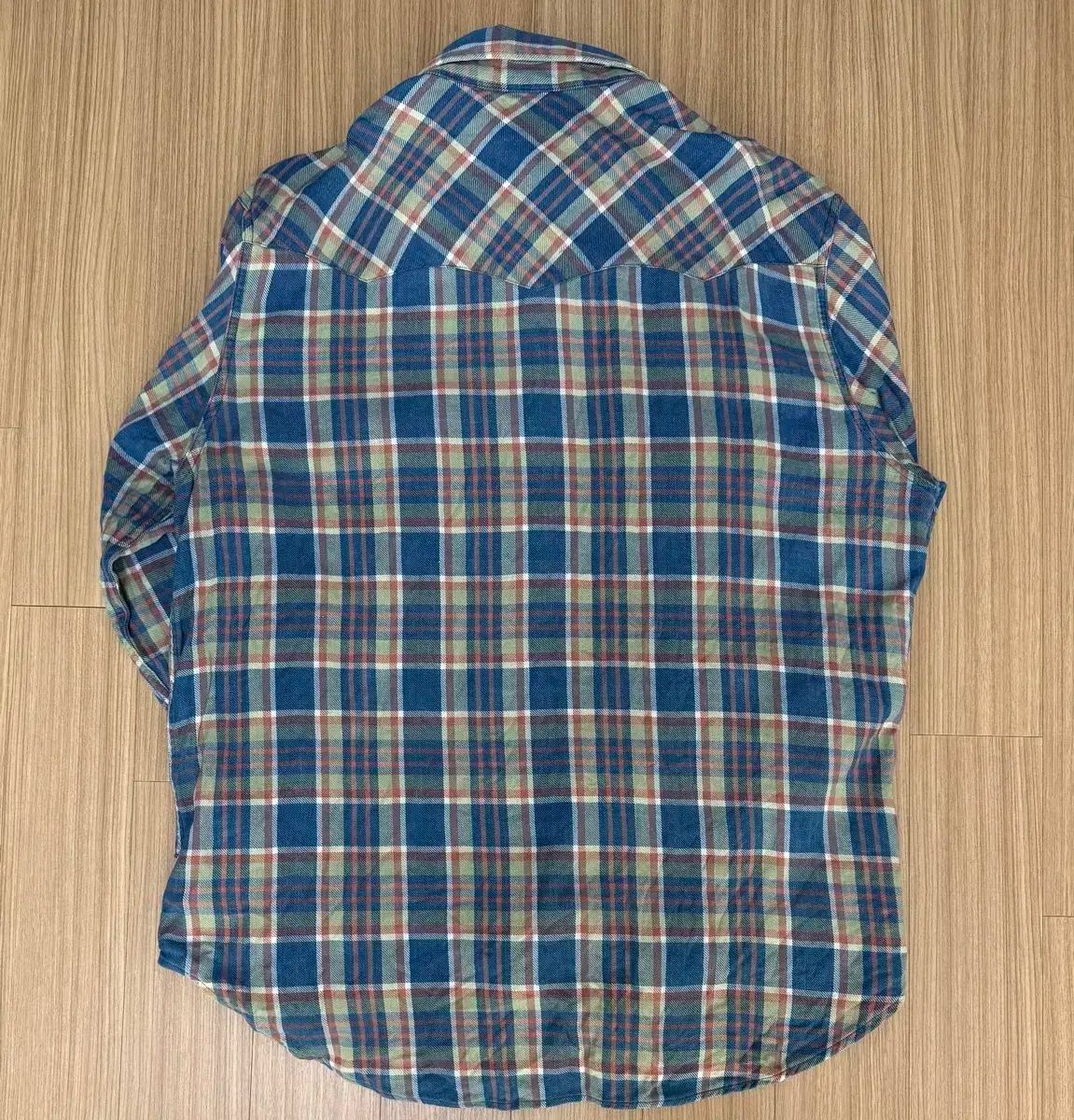 ぼ*ん様 RRL ウエスタンシャツ　オンブレチェック　xs コンチョボタン 000000003190_oe4JZoG.jpg