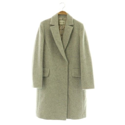 アウラアイラ AULA AILA ウール混 シャギーコート チェスター ロング 0