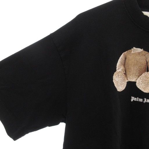 パームエンジェルス PALM ANGELS 美品 BEAR TEE BLACK Tシャツ S 半袖
