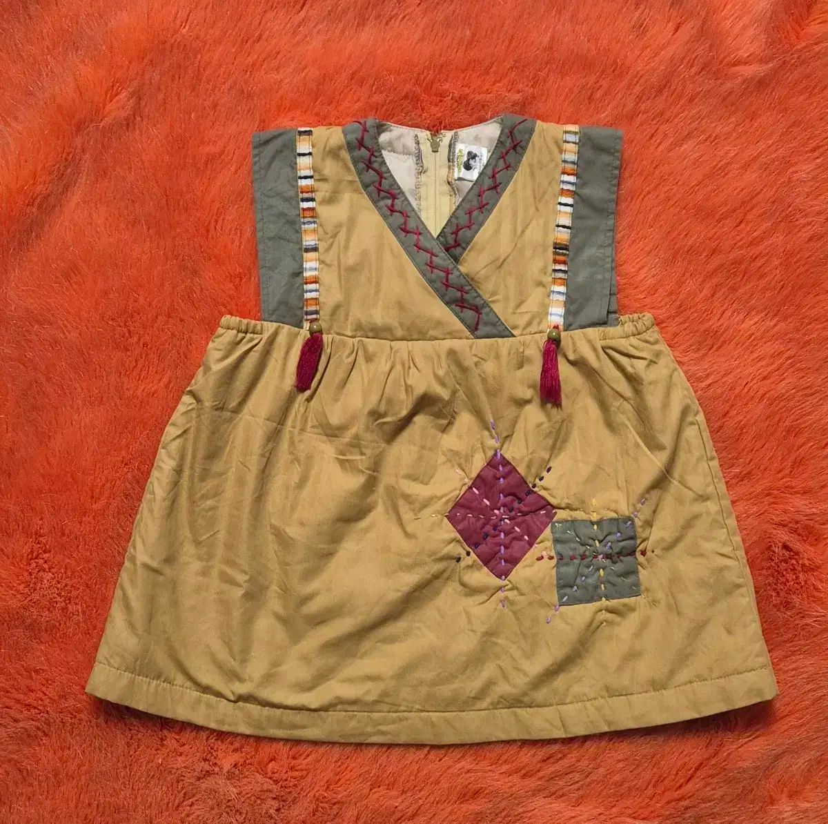 pup eye キルティング ミニワンピース チュニック キッズ 95