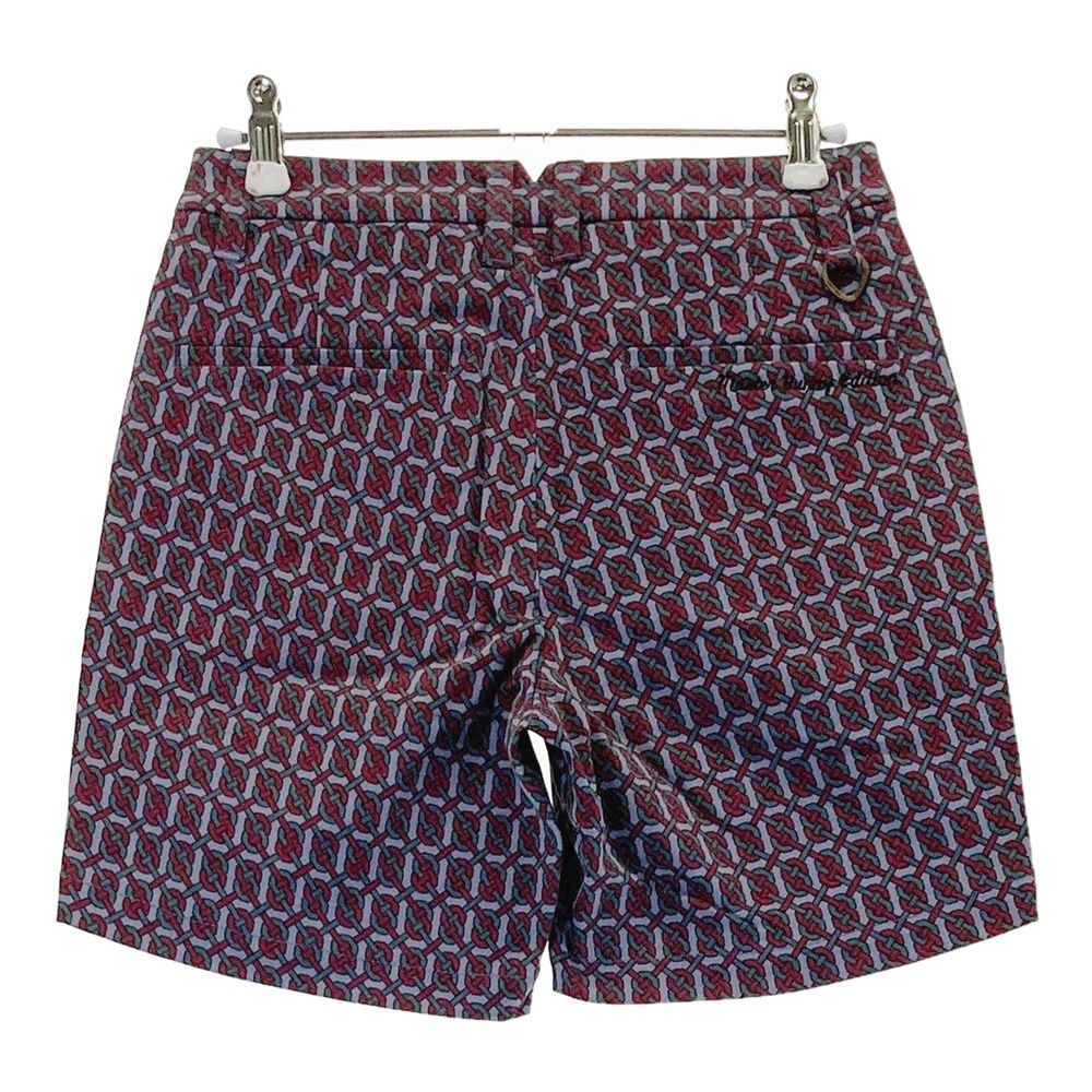 サイズ 00 MASTER BUNNY EDITION マスターバニーエディション ストレッチ ショートパンツ 総柄 グレー系 ゴルフウェア レディース ストスト