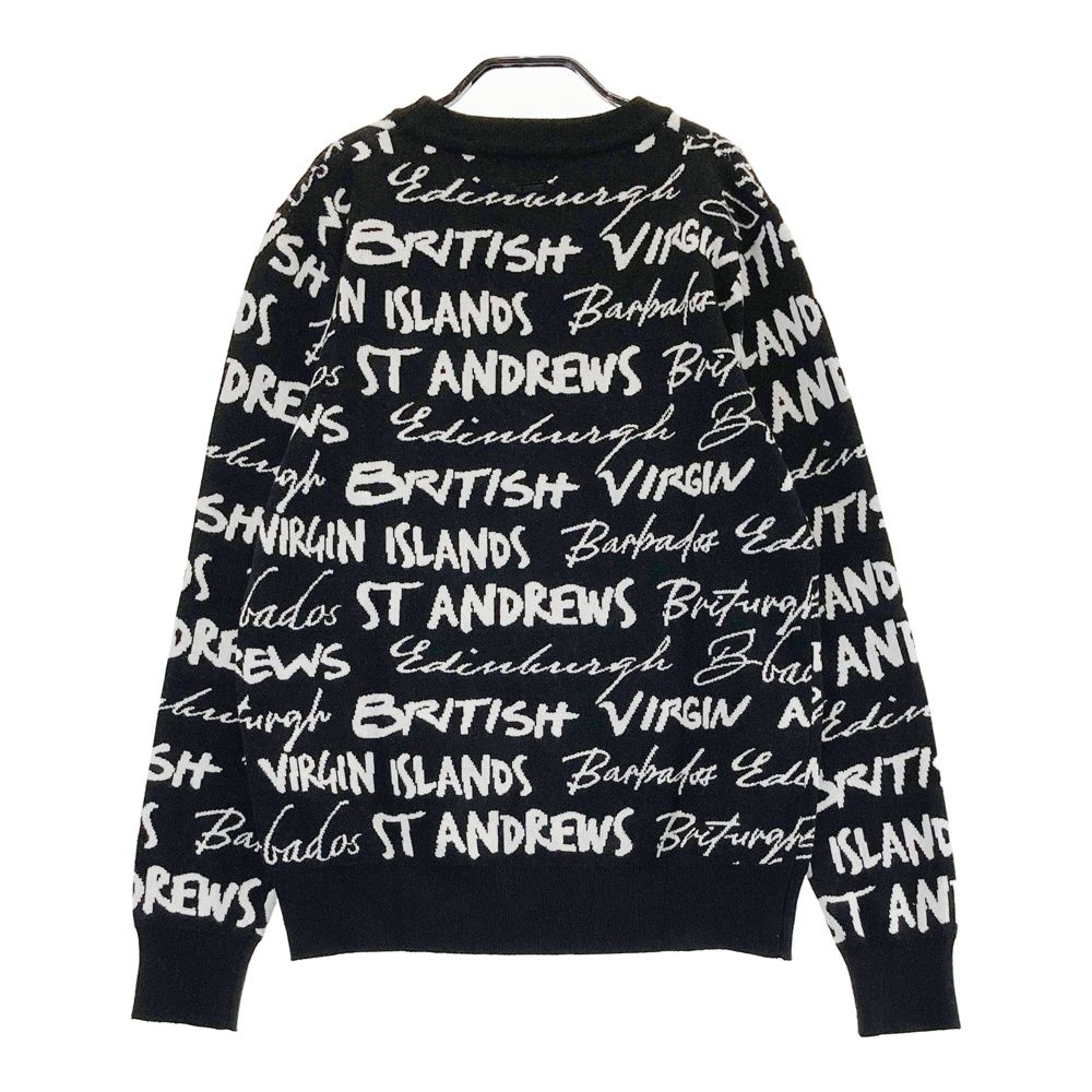 ST ANDREWS ブラック セーター LL メンズ　ゴルフウェア サイズ： ST ANDREWS セントアンドリュース ニットセーター 総柄