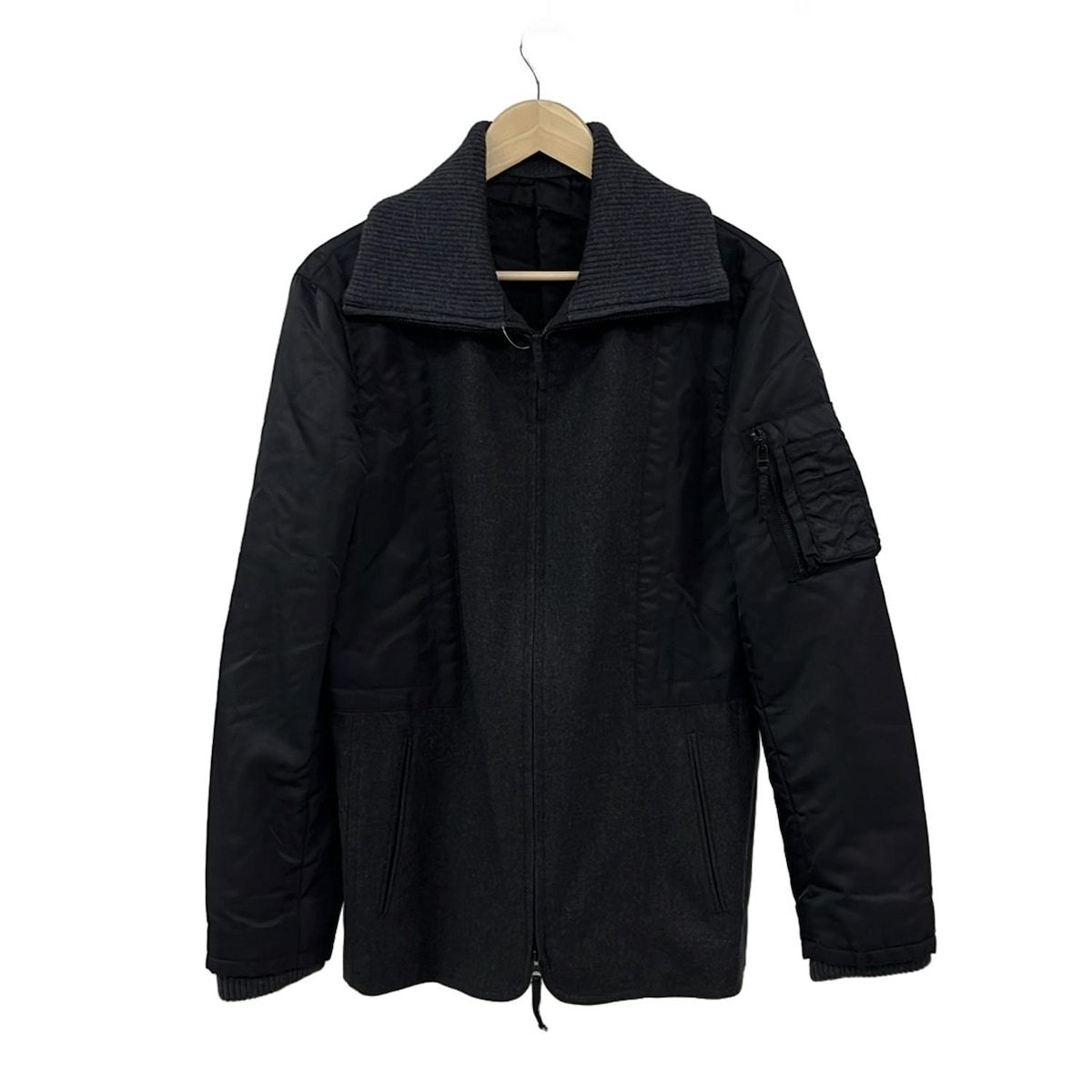 JeanPaulGAULTIER ゴルチエ ブルゾン サイズ48 XL レディース - ダークグレー×黒 長袖 秋 冬