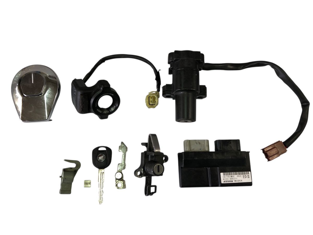 HONDA SC 65 キーセット イモビライザー ECU 共通キー1本 作動OK 組み換え ＯＨベースにも 2792 M 7466