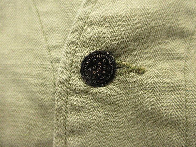 オアスロウ orslow Vネックヘリンボーンツイルジャケット ミリタリー