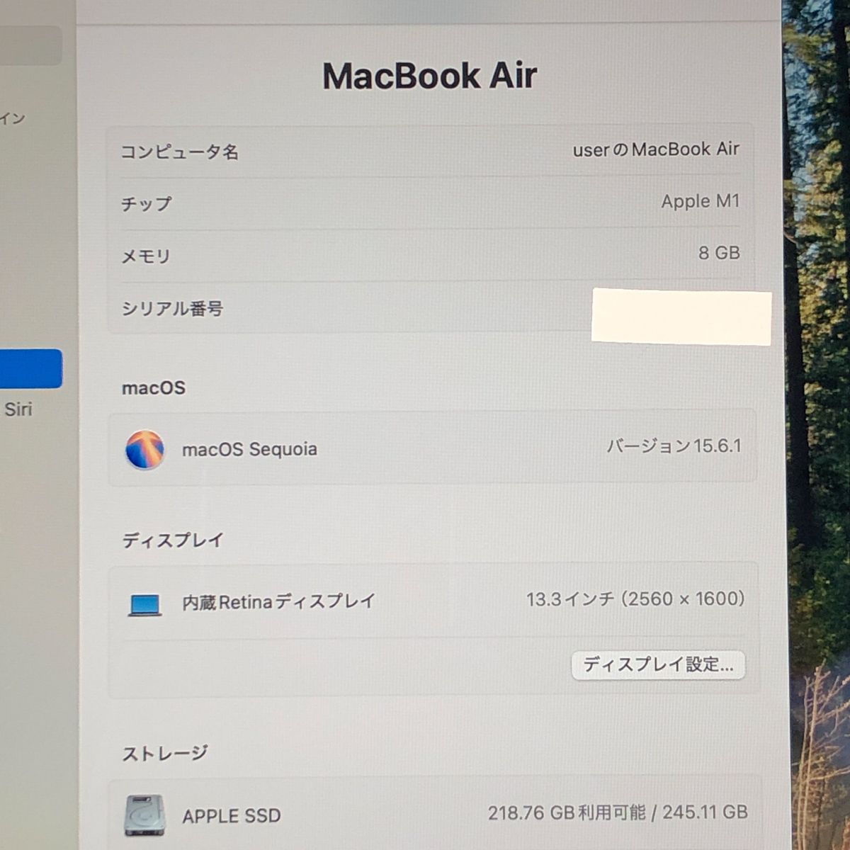 ◇ジャンク品・本体のみ◇Apple MacBook Air (M1 2020)【M1チップ