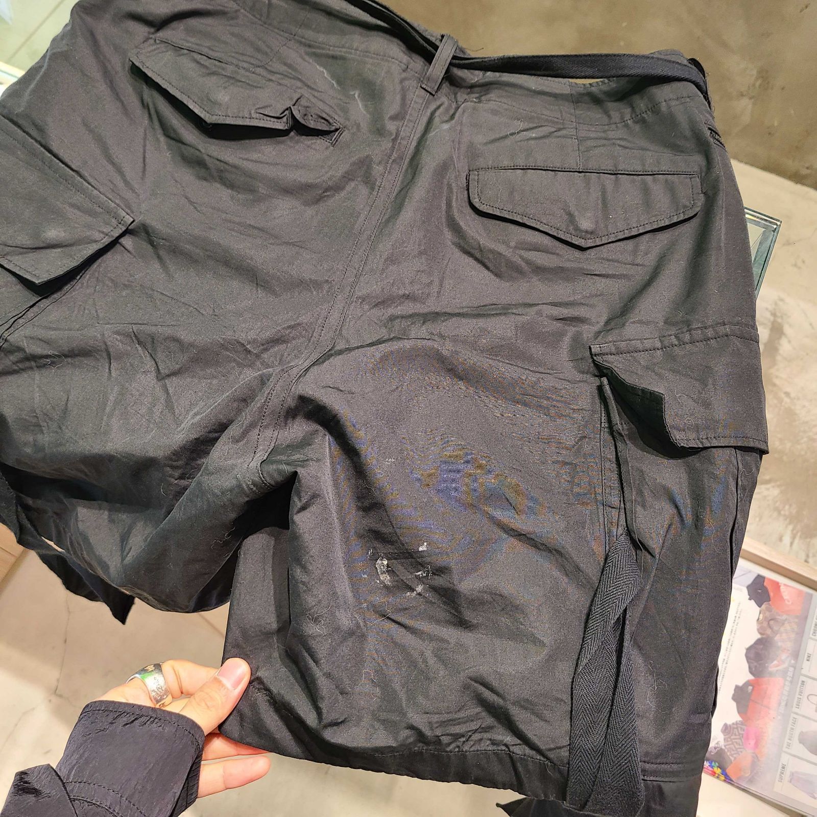 Sacai (サカイ) 【SAMPLE品】 ナイロン ベルト カーゴショーツ パンツ  