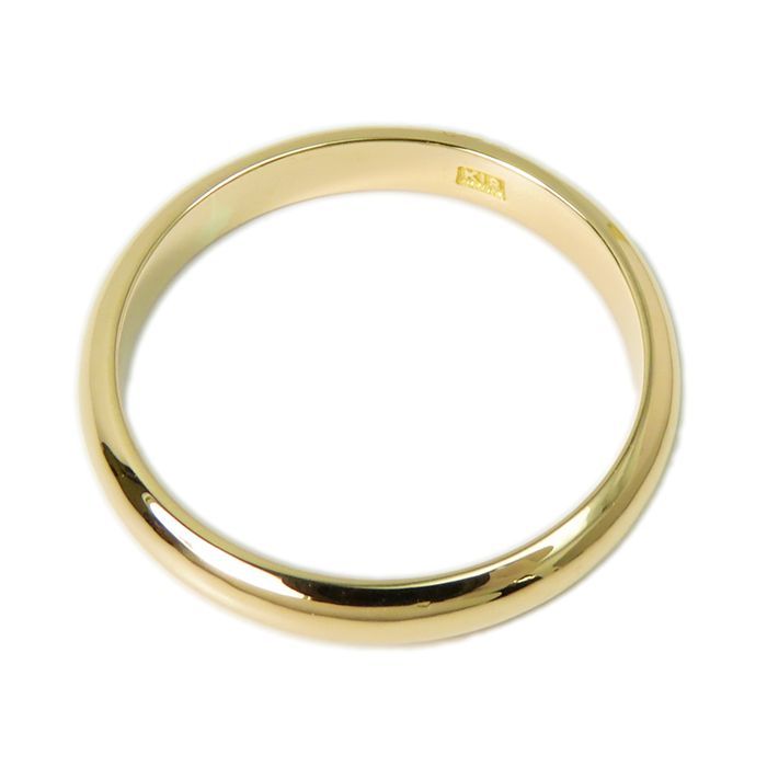 K18 リング】18金 イエローゴールド 11号 約2.6g 指輪 甲丸 細い