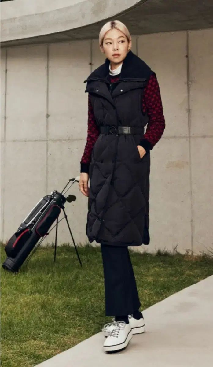 JDX ビック襟 ロング ダウン ベスト 95