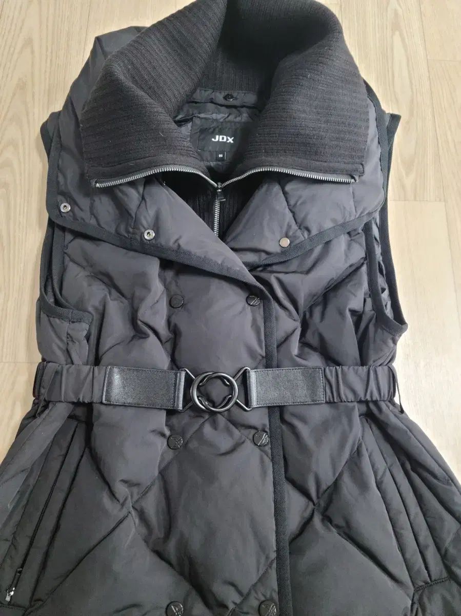  JDX ビック襟 ロング ダウン ベスト 95 その他 レディースウェア