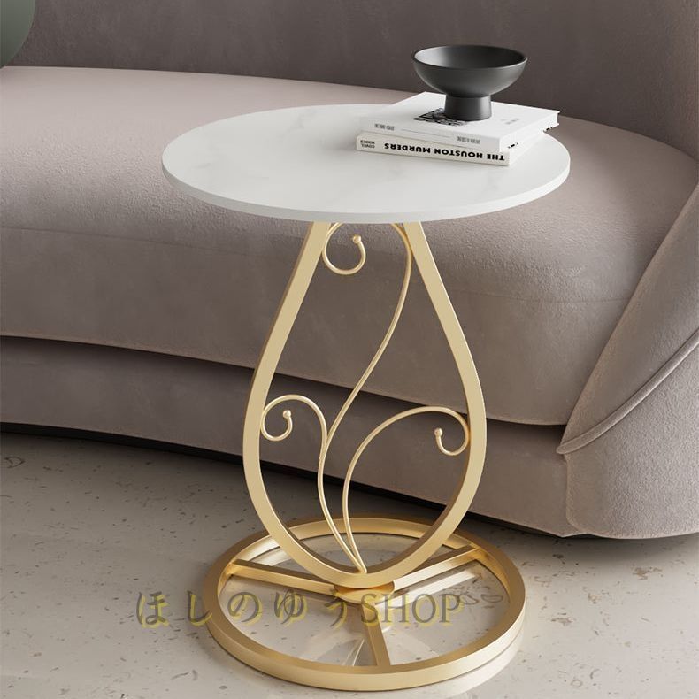 コーヒーテーブル エンドテーブル サイドテーブル 美しい フレームデザイン おしゃれ かわいい モダン インテリア 家具 ゴールド ホワイト