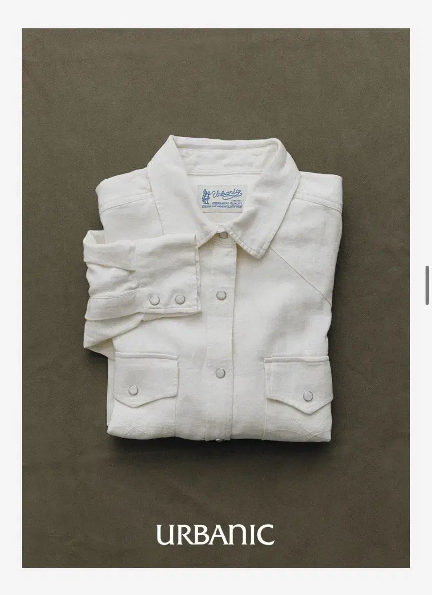 Urbanic30 アーバニック30 ランチ シャツ ナチュラル