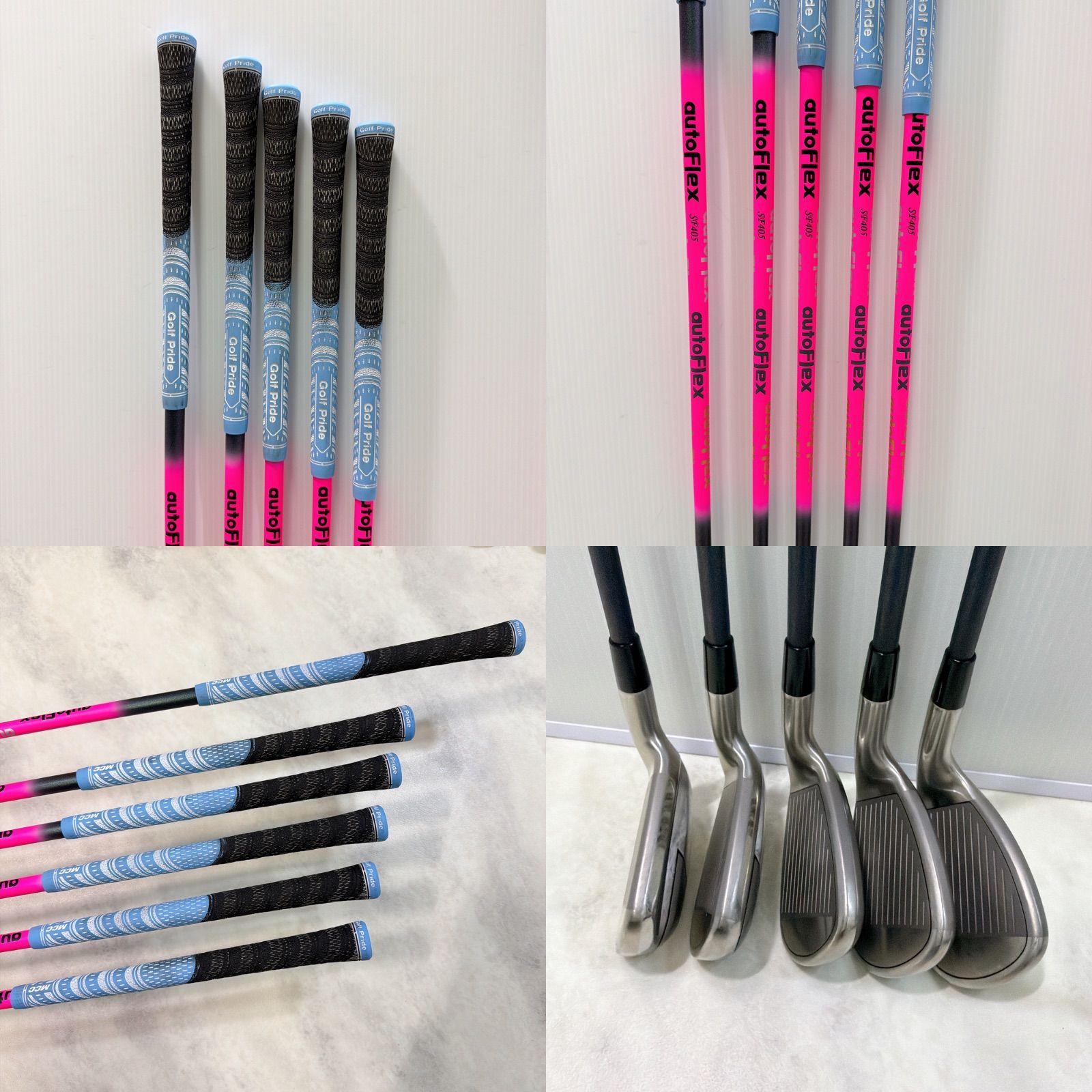 美品 激レアレフティ 高級シャフトAutoFlex SF405 AXEL GF 5W アイアン