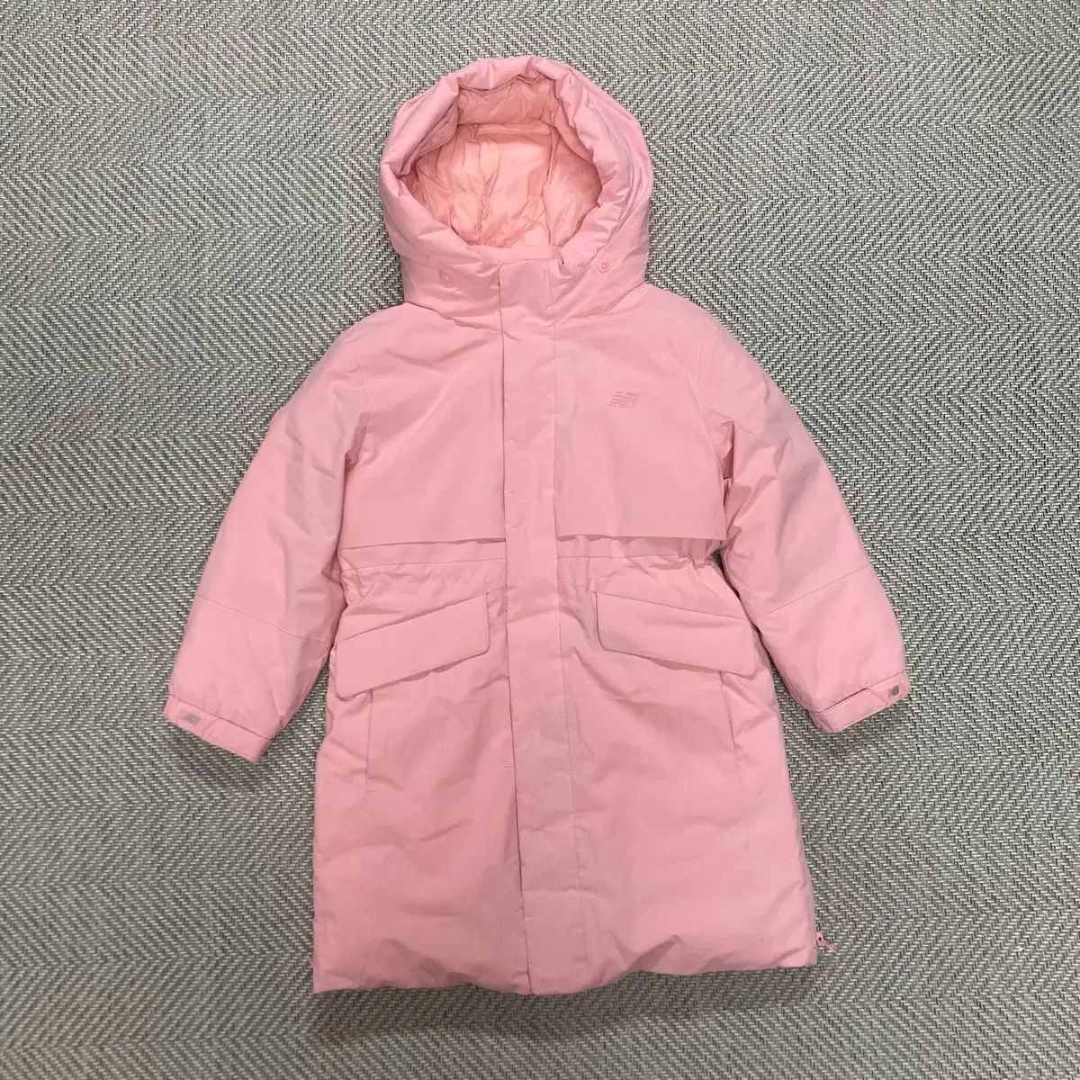 130 ニュー ンス ピンク グース ロングダウンジャケット