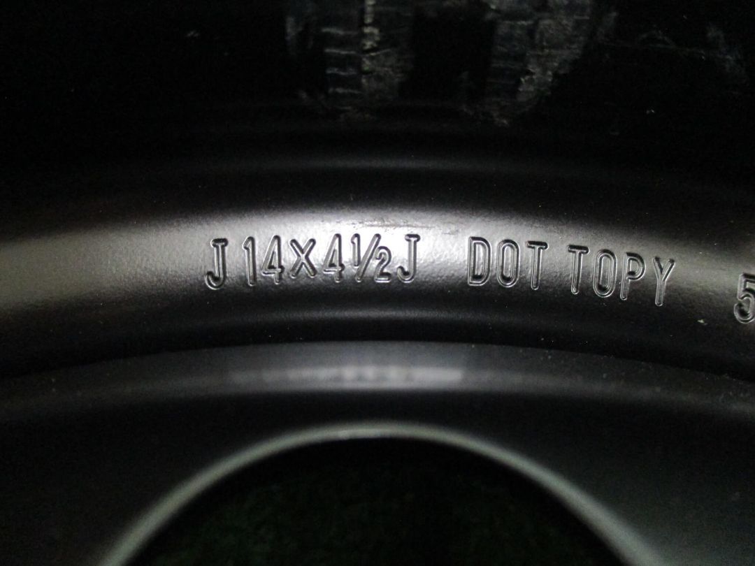  ダイハツ タント スチール 4 5 J 14 H 100 45 ウェイクなど ホイール 4本 Y 112 14インチ ホイール