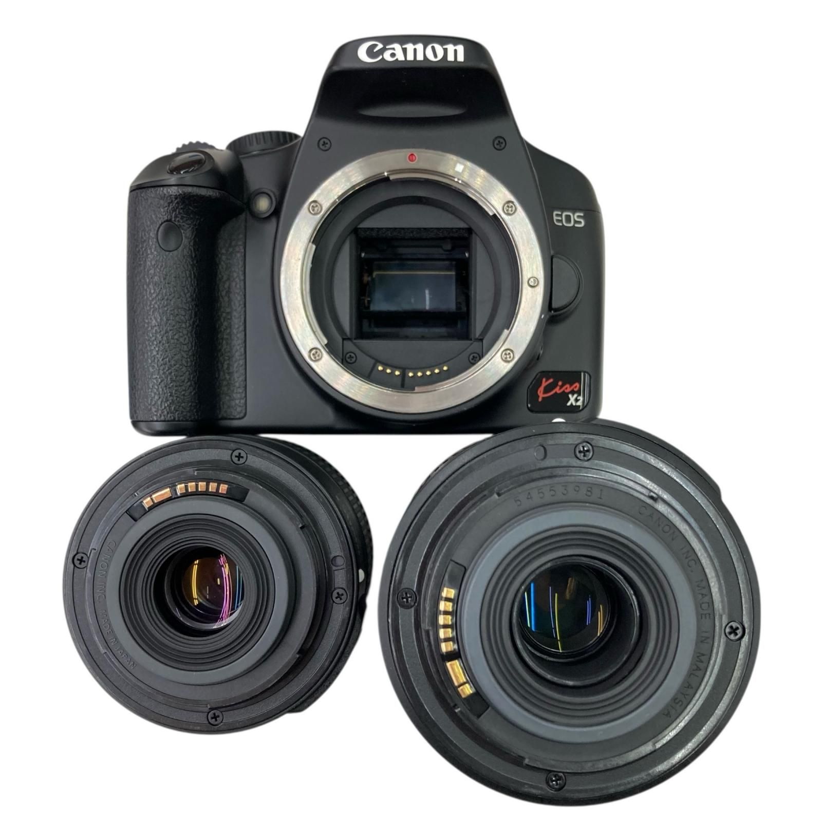 186000 動作未確認 canon キャノン EOS KISS X2 レンズセット デジタル