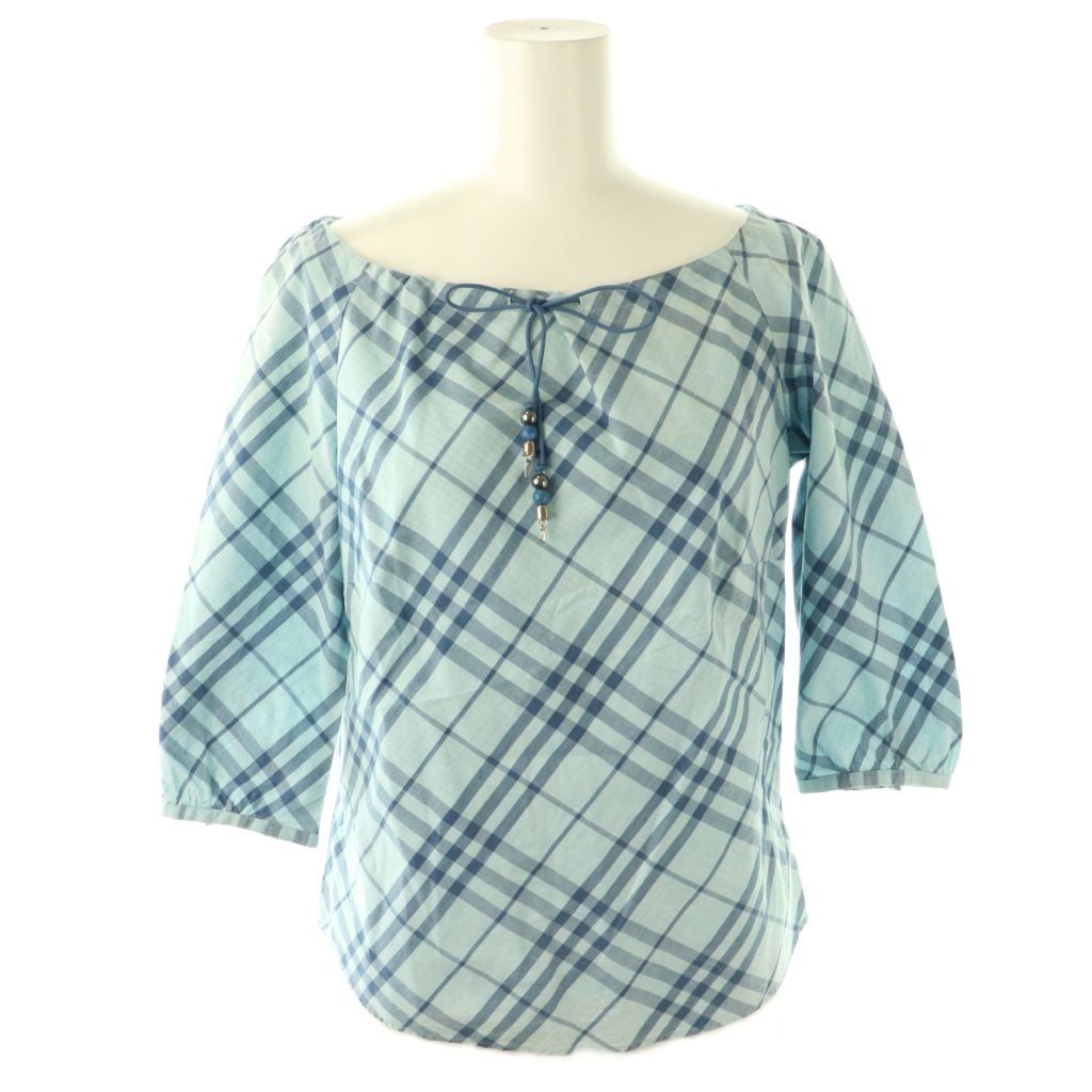 バーバリーブルーレーベル BURBERRY BLUE LABEL チェック 七分袖