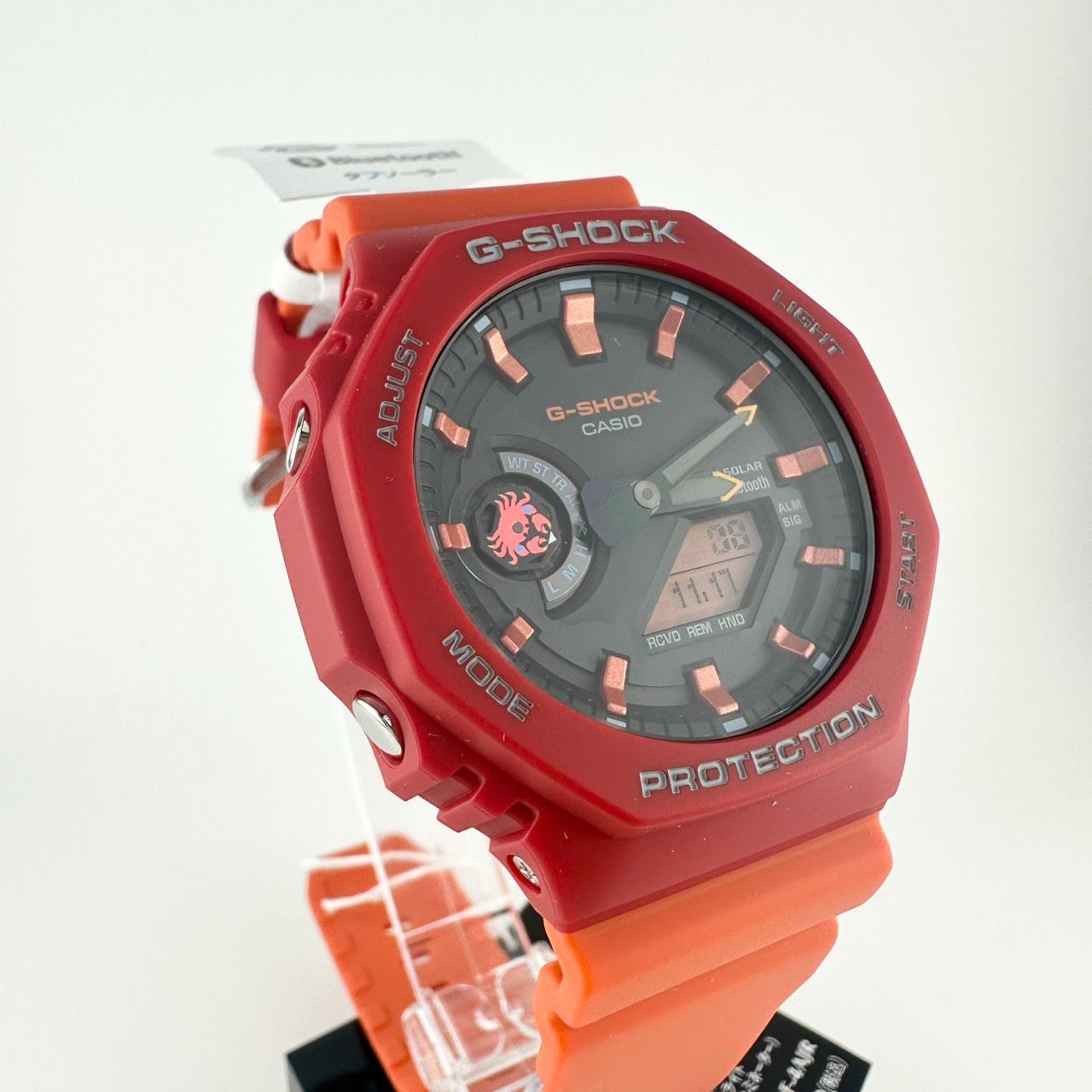 CACIO カシオ 腕時計 G-SHOCK ジーショック Charles Darwin Foundationコラボレーションモデル Bluetooth搭載 タフソーラー 環境配慮素材採用 GA-B2100DF-4AJR レッド