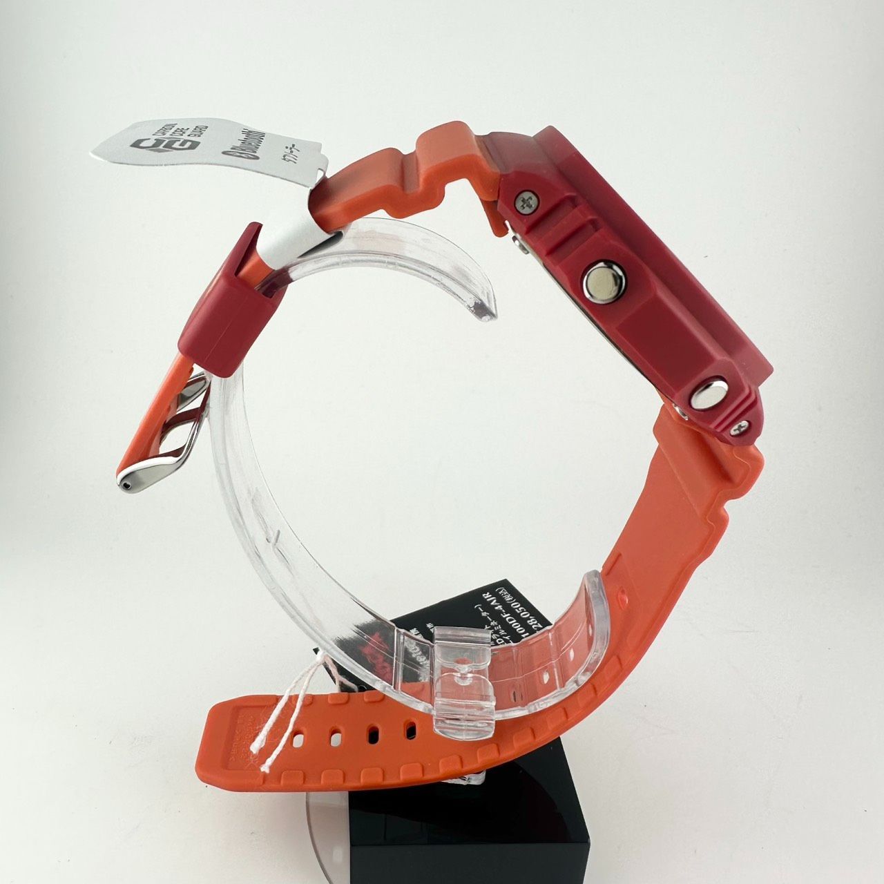  CACIO カシオ 腕時計 G SHOCK ジーショック Charles Darwin Foundationコラボレーションモデル Bluetooth搭載 タフソーラー 環境配慮素材採用 GA B 2100 DF 4 AJR レッド 腕時計(クォーツ) 腕時計(アナログ)