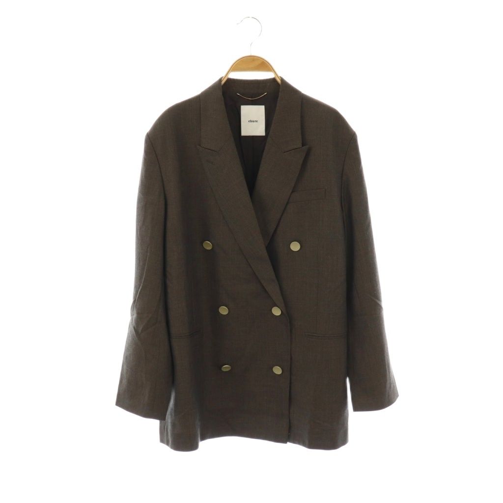 エブール ebure ファインライトウールアンコンジャケット テーラード
