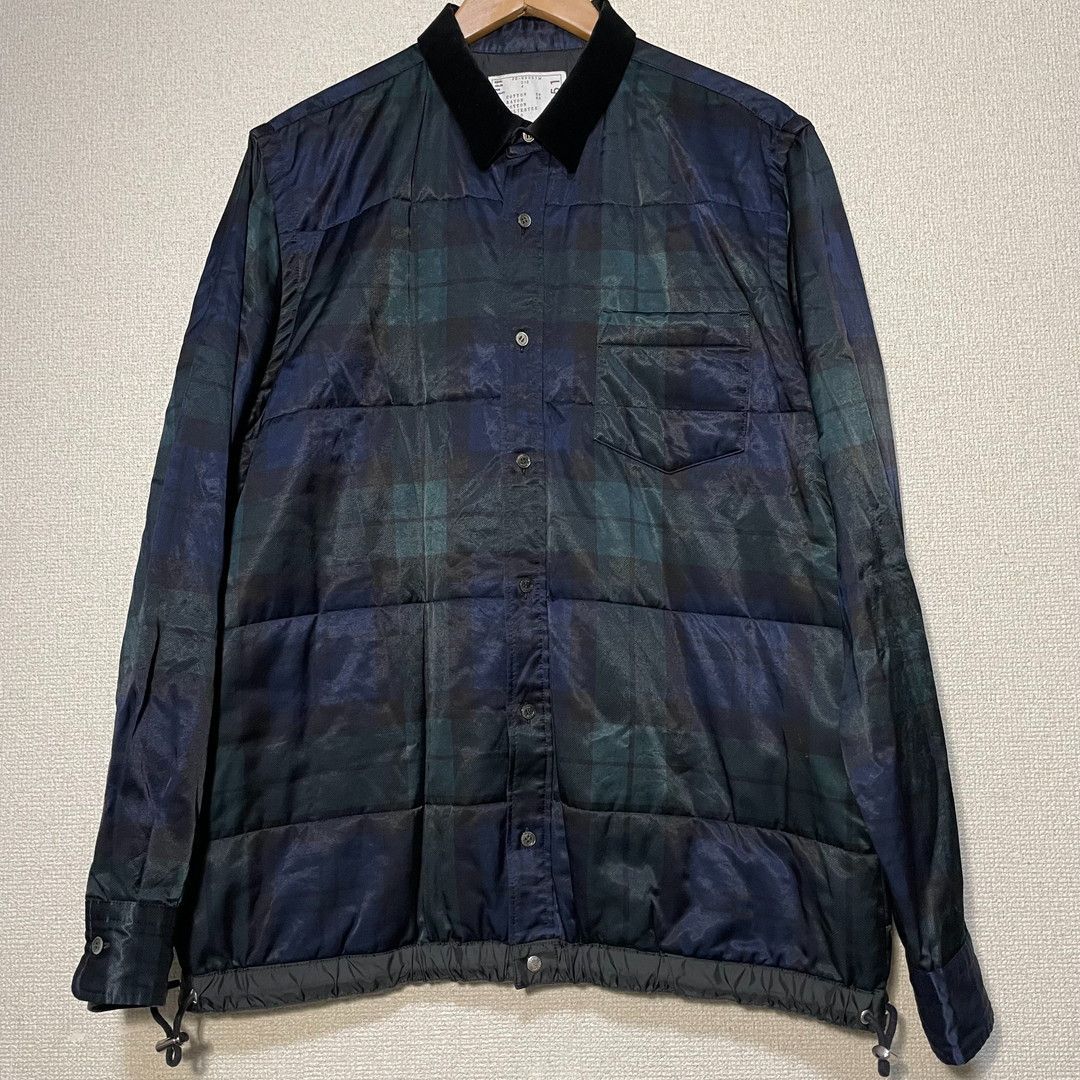 ２０年モデル sacai サカイ 中綿シャツ チェック柄