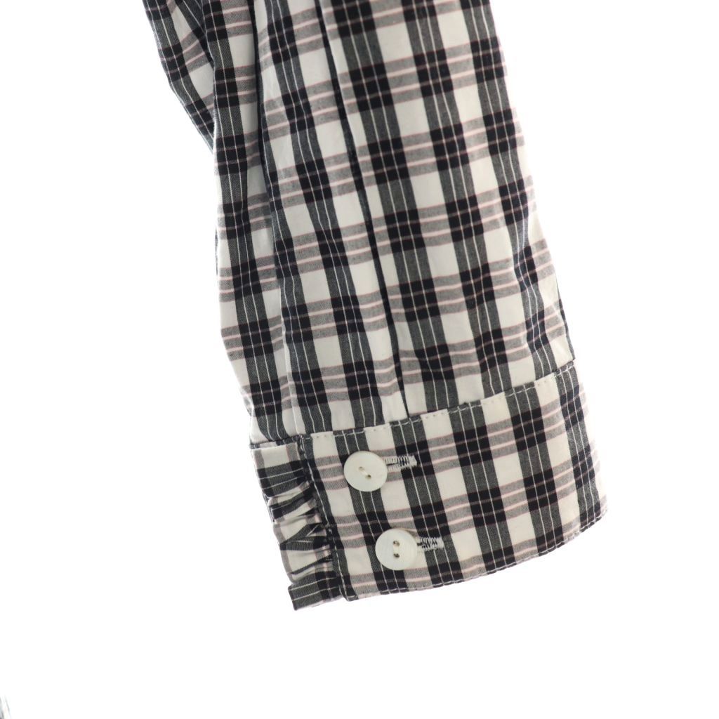 チェスティ Chesty フラワーバード刺繍シャツワンピース チェック