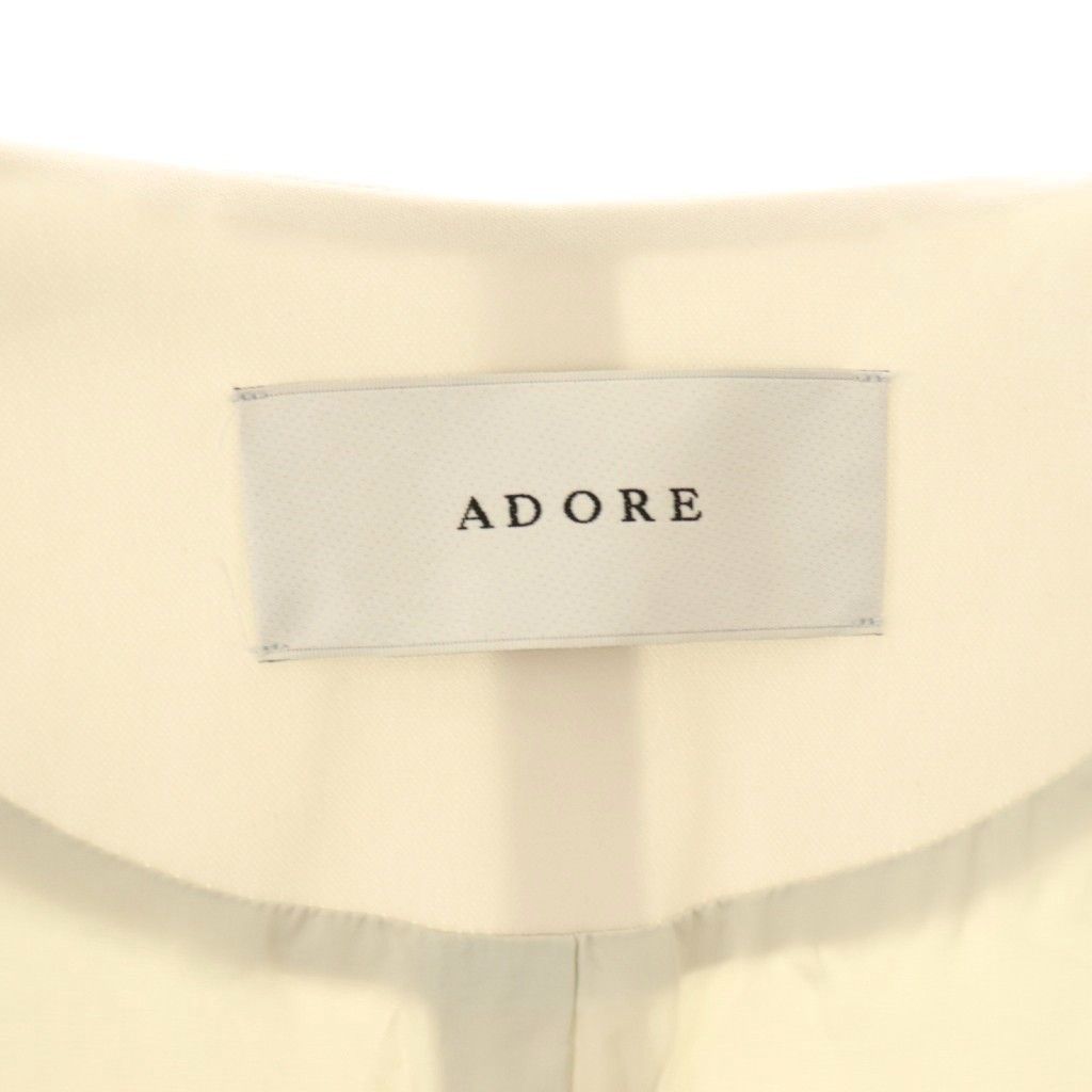 アドーア ADORE 25SS ドライミドルジョーゼットジャケット ノーカラー
