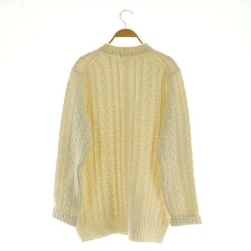 yori ヨリ ウールケーブルニット 白 ヨリ yori ウールケーブルニット