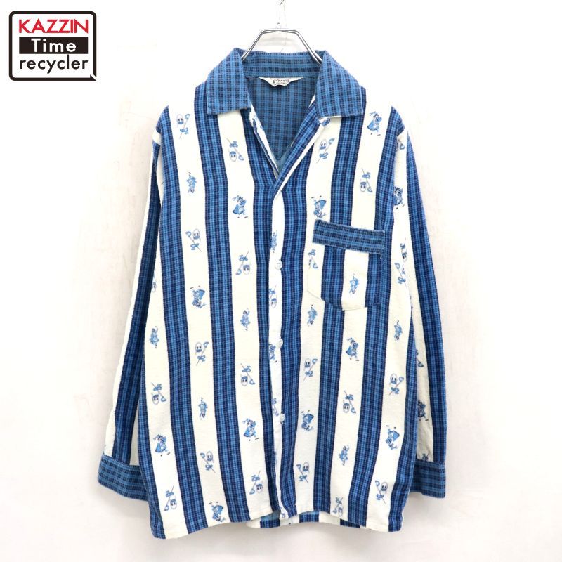 50's BRENT パジャマ ネルシャツ 50's BRENT パジャマ ネルシャツ 1950s BRENT パジャマシャツ 表記C (L
