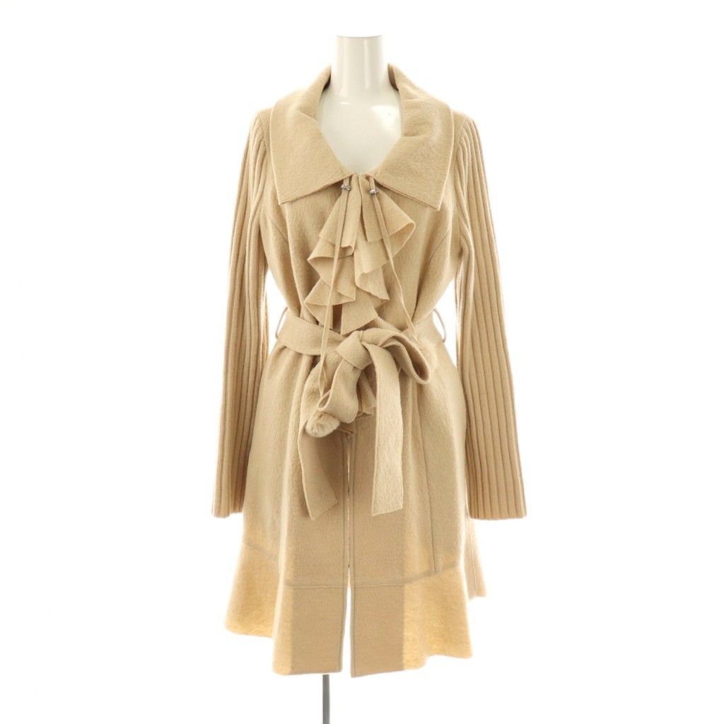 美品【トゥービーシック】ニット　ベージュ レース刺しゅうコンビ プルオーバーニット(トップス)｜TO BE CHIC