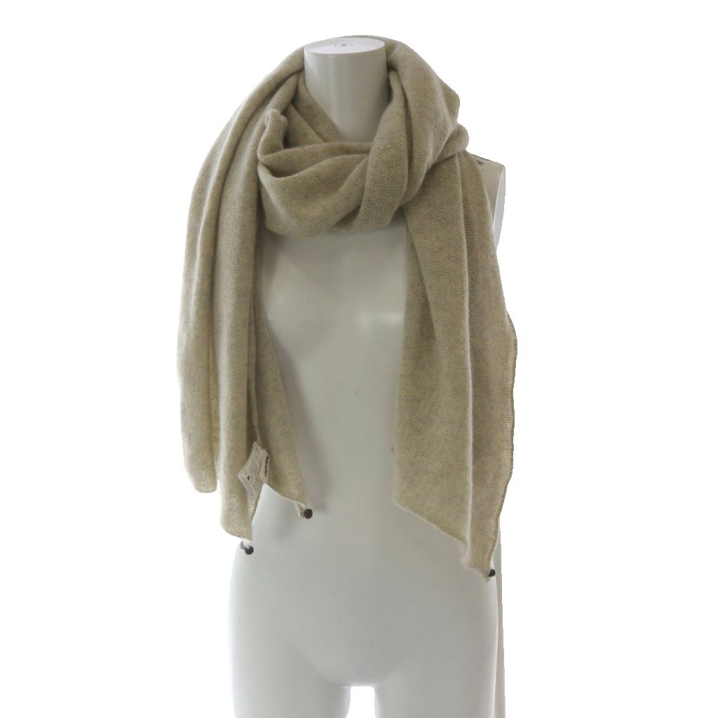 エヴァムエヴァ evam eva ストール マフラー カシミヤ ライトカーキ YO 12